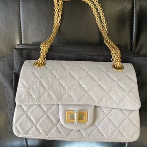 chanel mini reissue grey